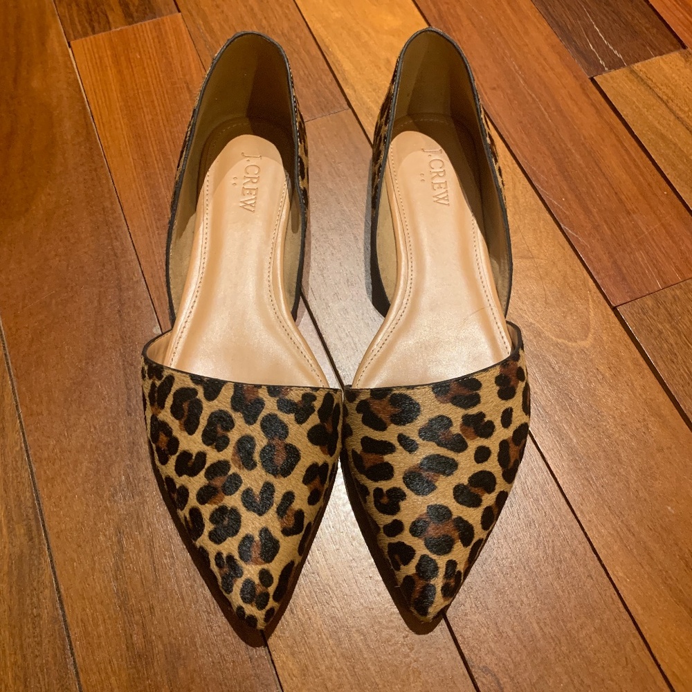 J.Crew Calf Hair Flats